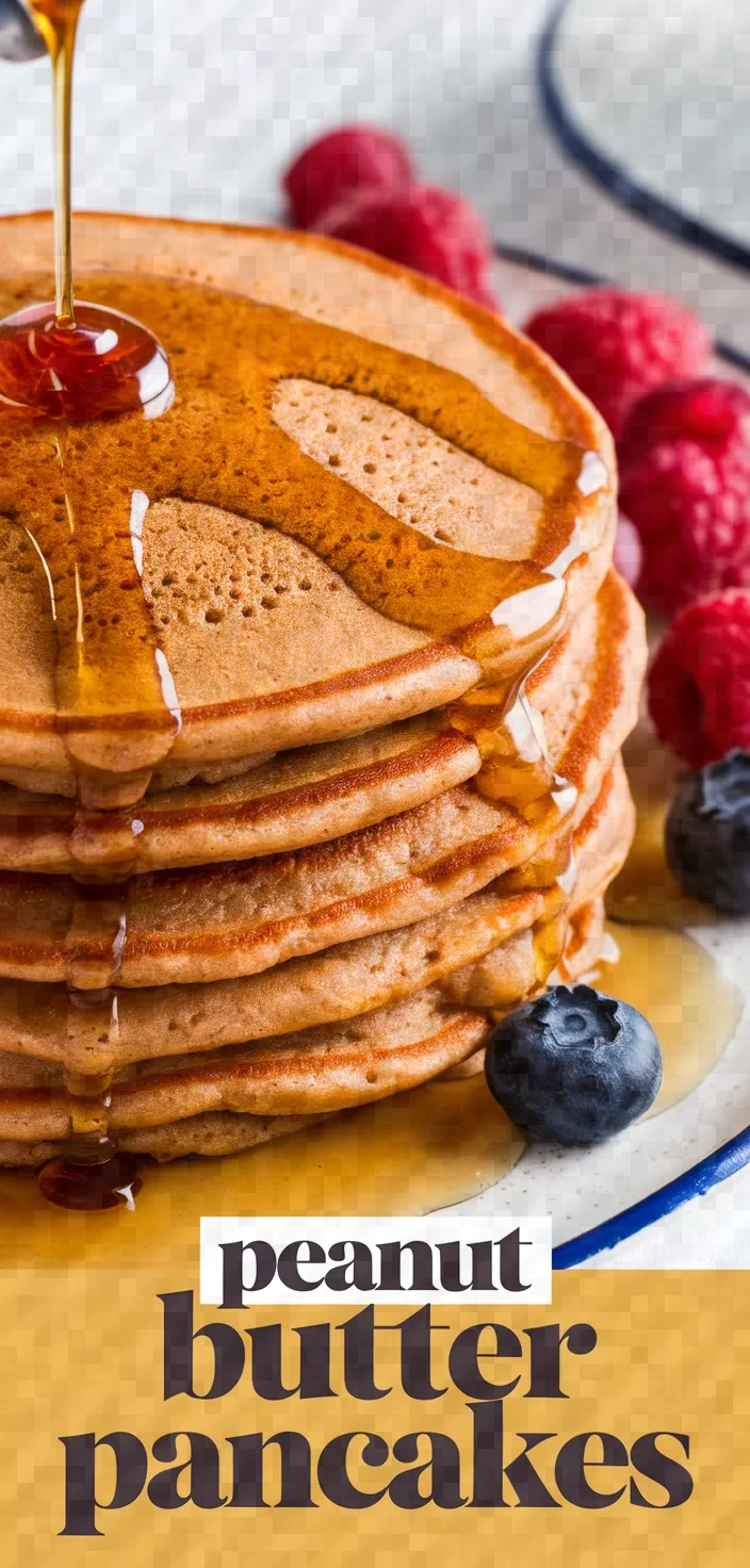 A photo of Peanut Butter Pancakes Recipe