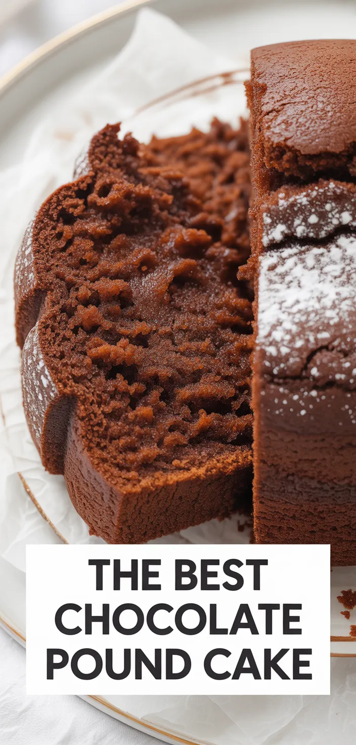 A photo of The Best Chocolate Pound Cake Recipe