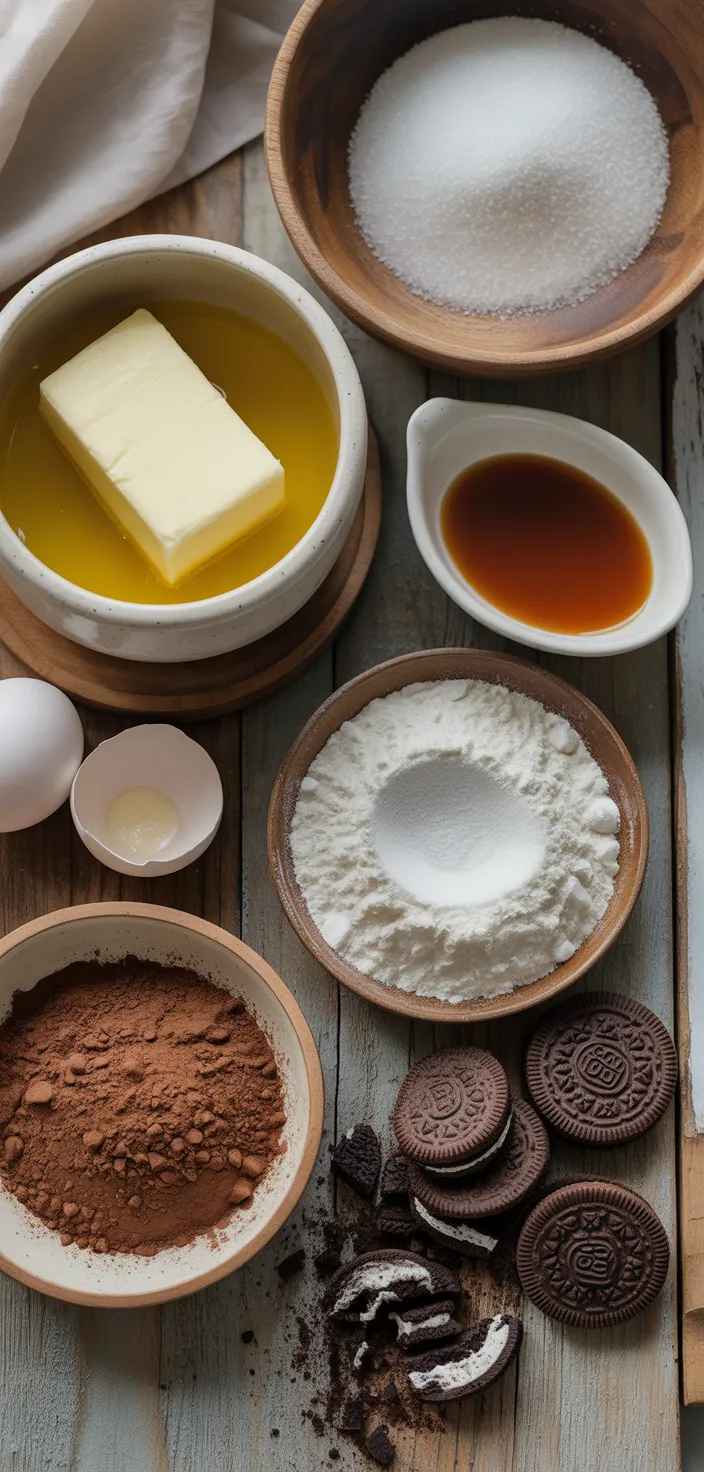Ingredients photo for Mississippi Mud Cake Recipe