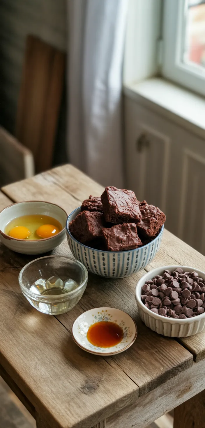 Ingredients photo for Easy To Make Brownie Mix Cookies Recipe